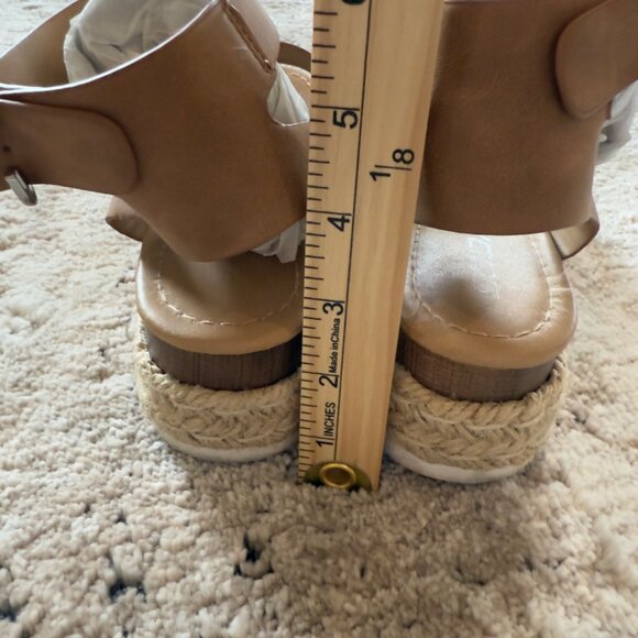 Soda Women’s Topic Open Toe Buckle Ankle Strap Flatform Wedge Casual Sandal Sz 6 - Picture 3 of 16